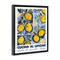 Stupell Industries Bright Mediterranean Lemons Floating Frame Design by Lux + Me Designs